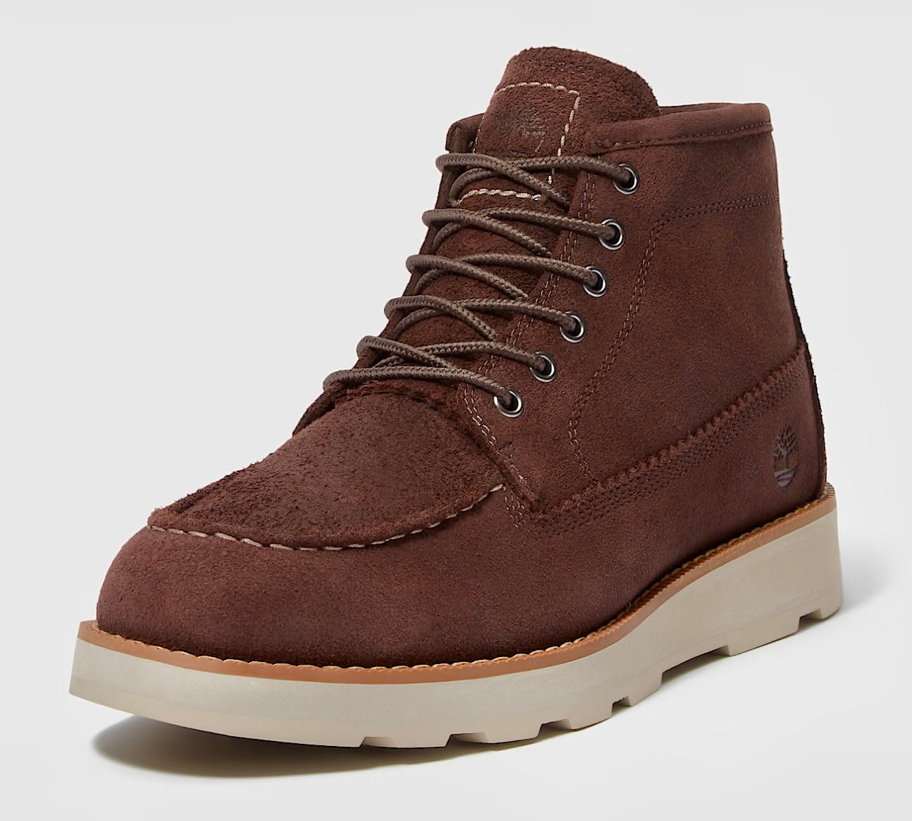 TIMBERLAND BRITTON MILLS MID LACE UP BOOT DARK BROWN SUEDE