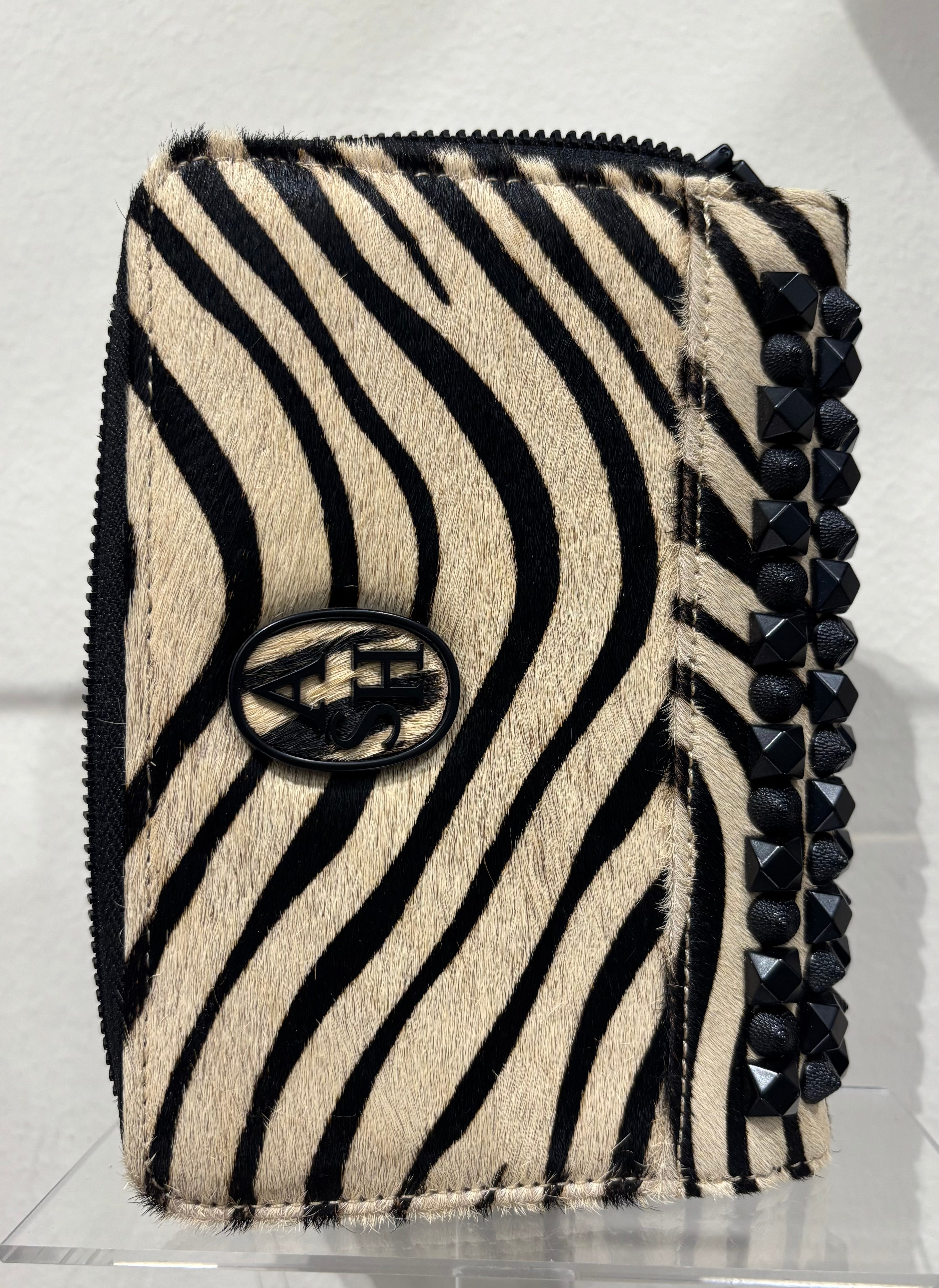 ASH PORTAFOGLIO IN PELLE CAVALLINO ZEBRA INGRID