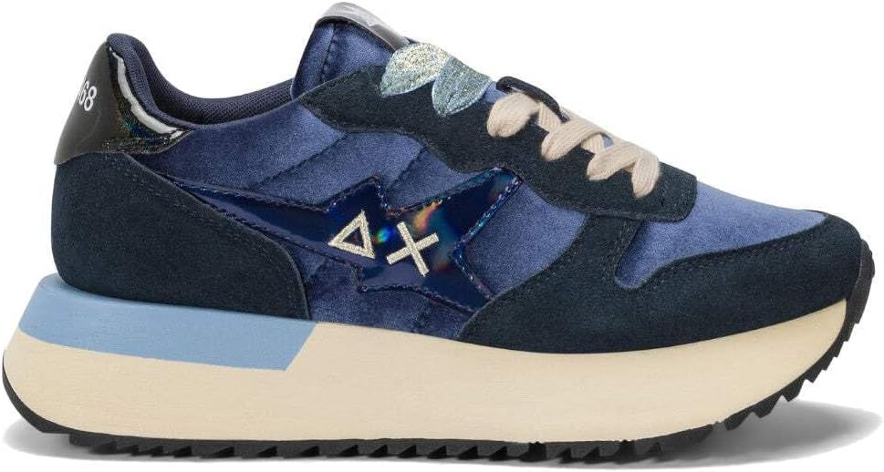 SUN 68 Z45223 BIG STARGIRL VELVET 07 NAVY BLUE