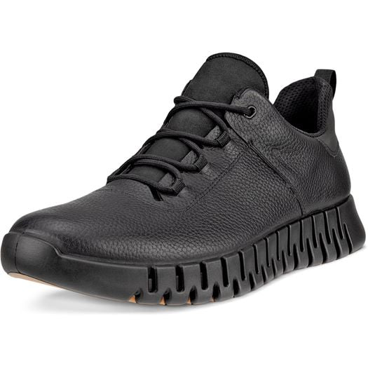 ECCO 525224 01001 GRUUV M SNEAKER LEA GTX BLACK