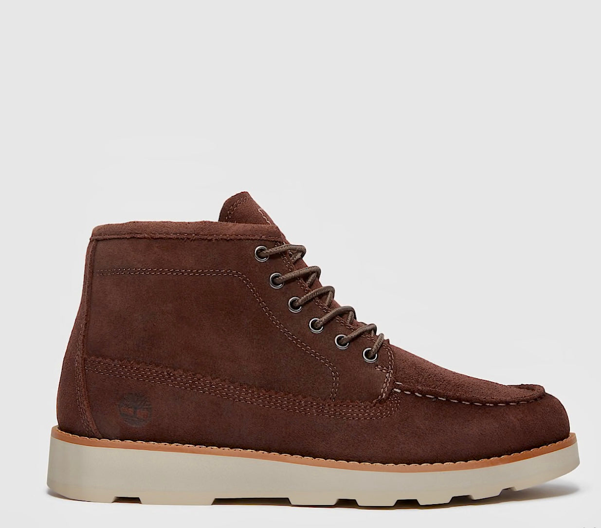 TIMBERLAND BRITTON MILLS MID LACE UP BOOT DARK BROWN SUEDE