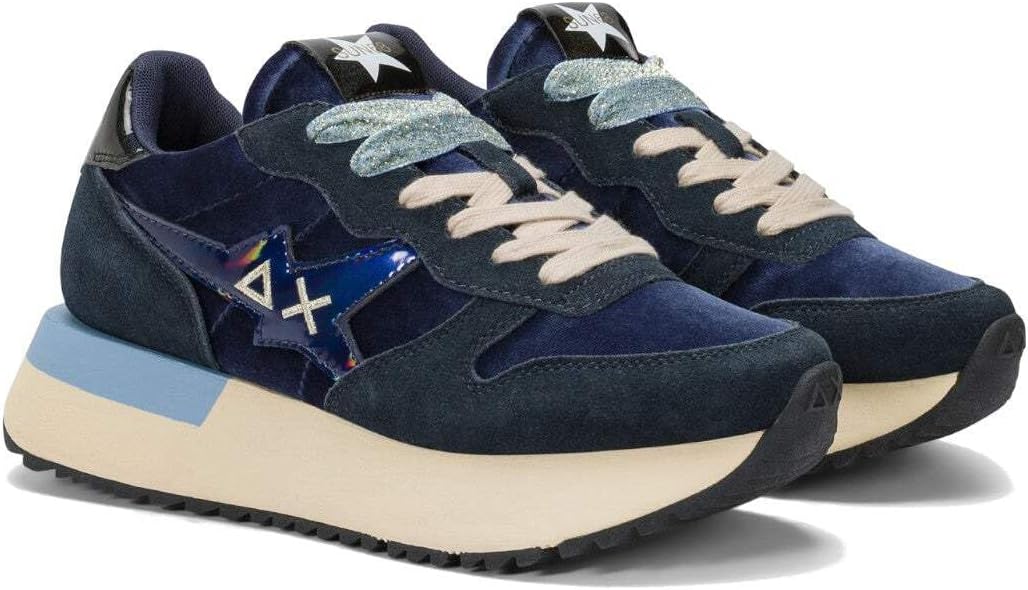 SUN 68 Z45223 BIG STARGIRL VELVET 07 NAVY BLUE