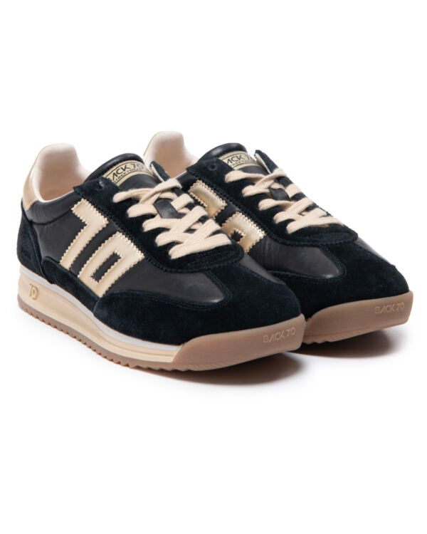 BACK70 JOGGER N01 SPONGY NAPPA BLACK GOLD