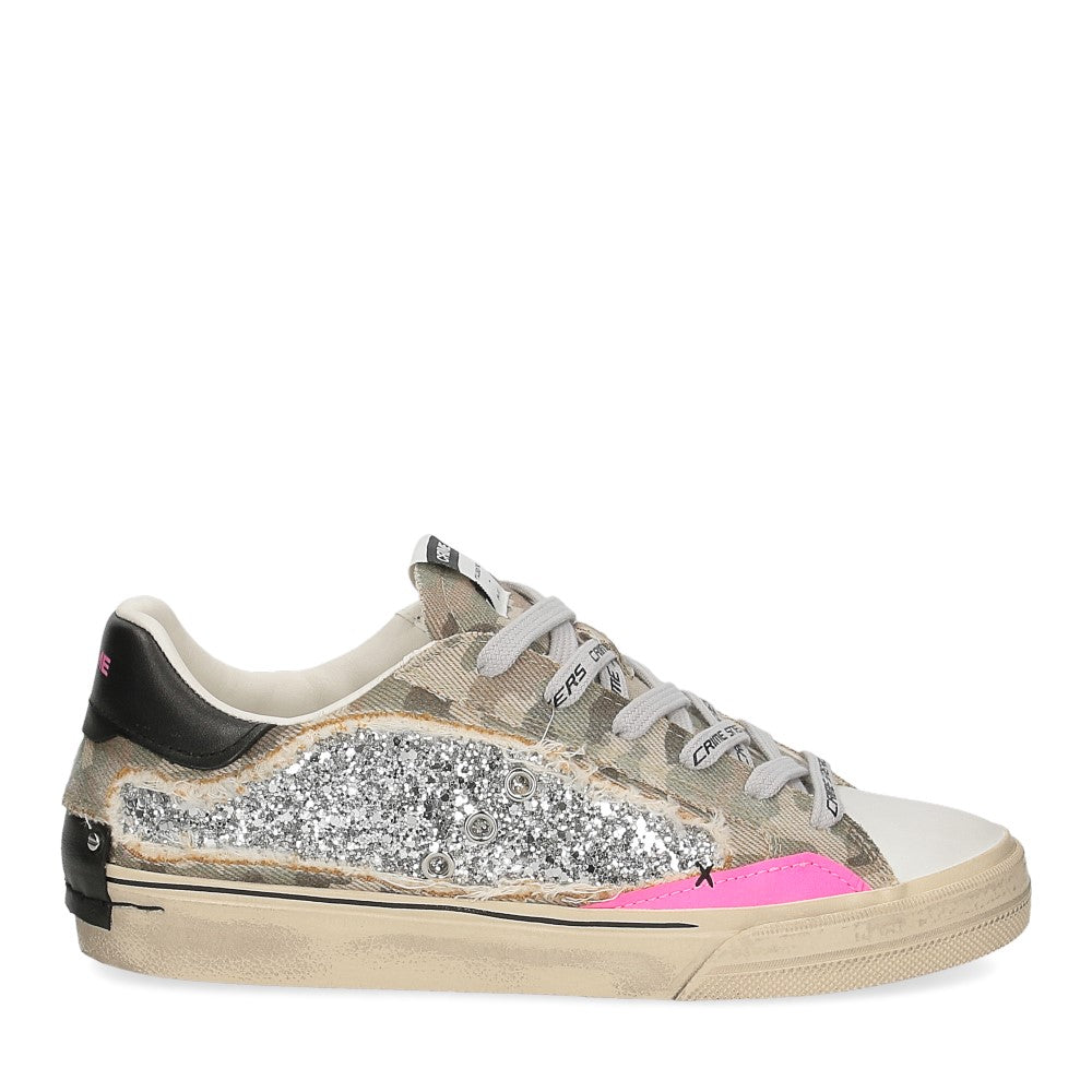 CRIME LONDON SNEAKER DISTRESSED 29073PP8.10