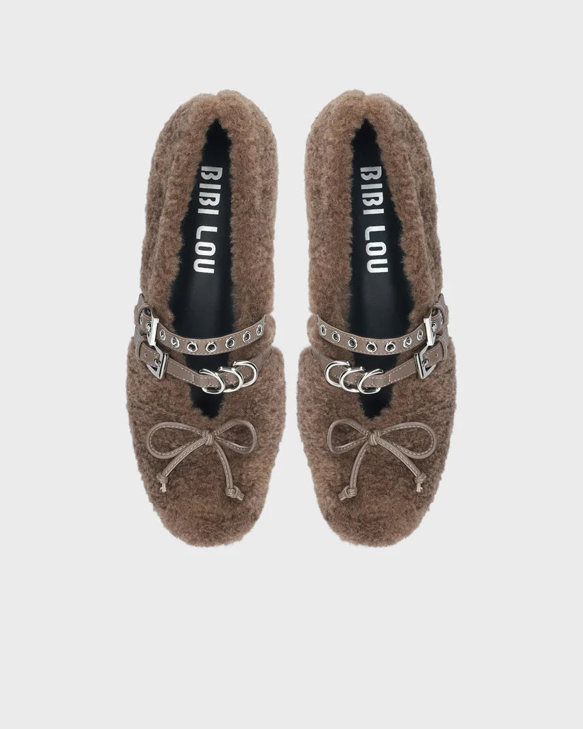 BIBILOU NASHIRA BALLERINAS TAUPE 730Z93VK