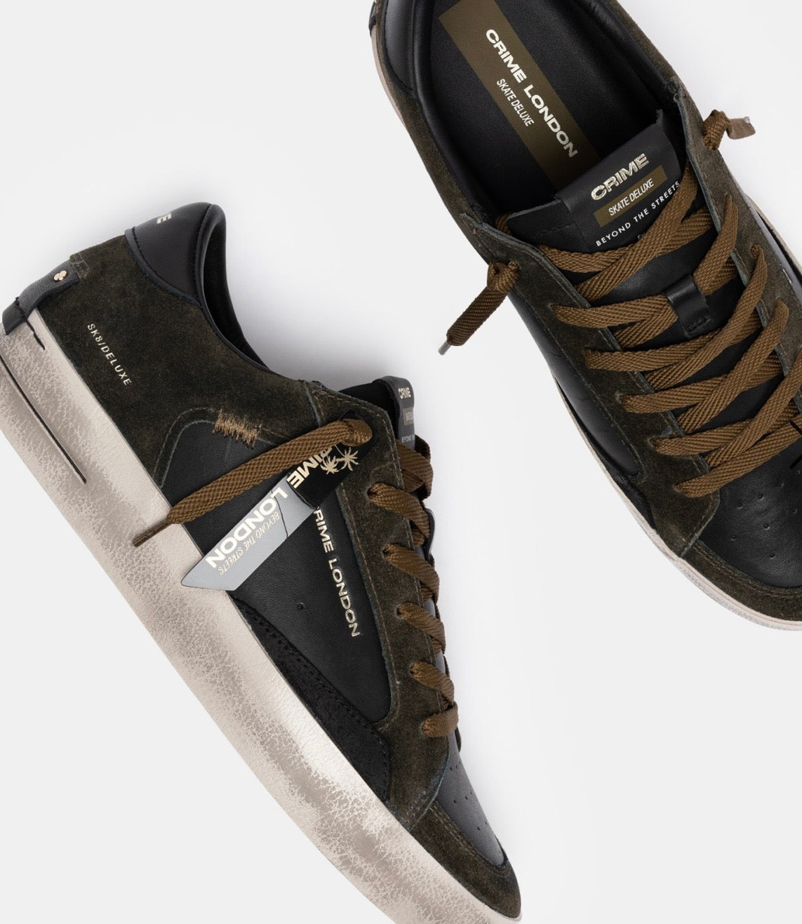 CRIME LONDON SNEAKER SKATE BLACK TIMBER 10107AA9