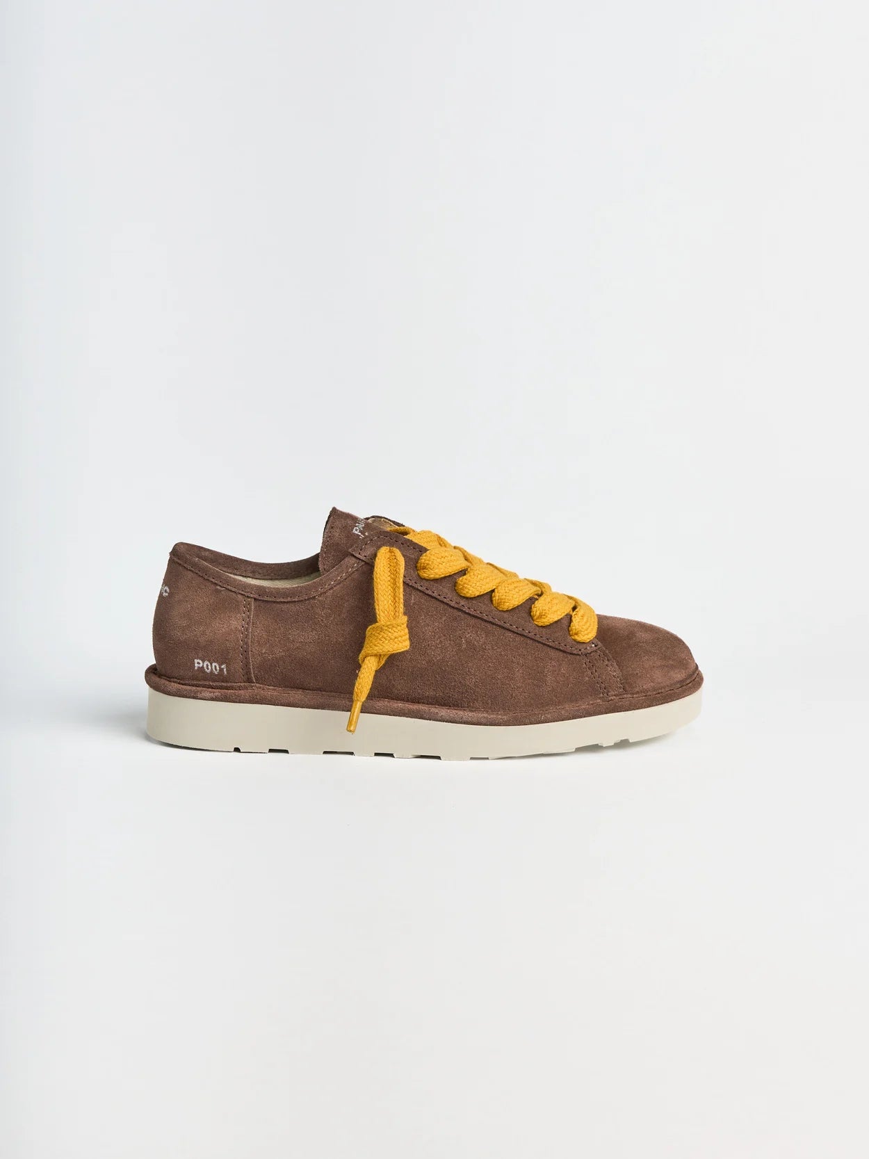 PANCHIC P001 LACE UP SHOE SUEDE BROWN