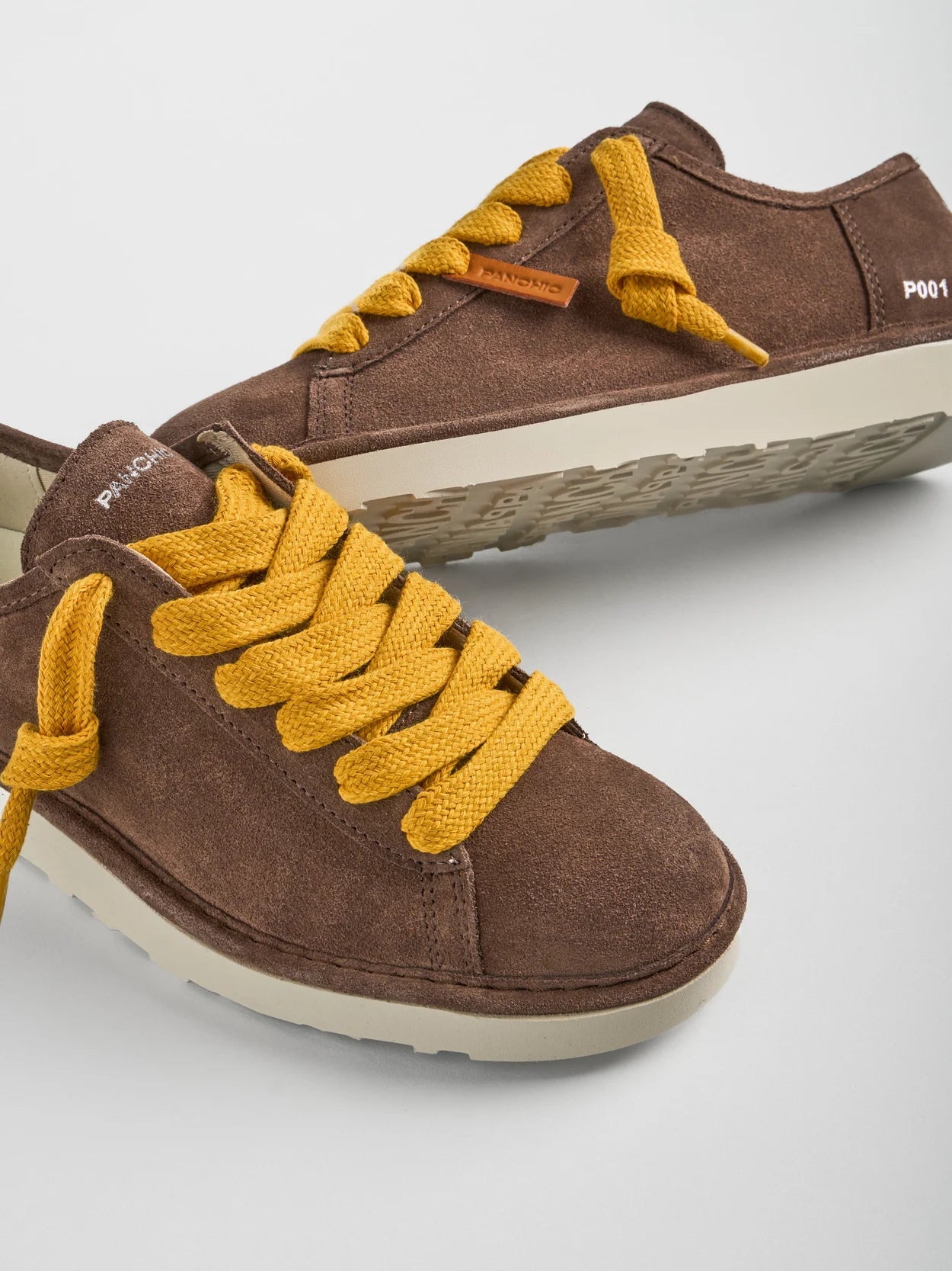 PANCHIC P001 LACE UP SHOE SUEDE BROWN