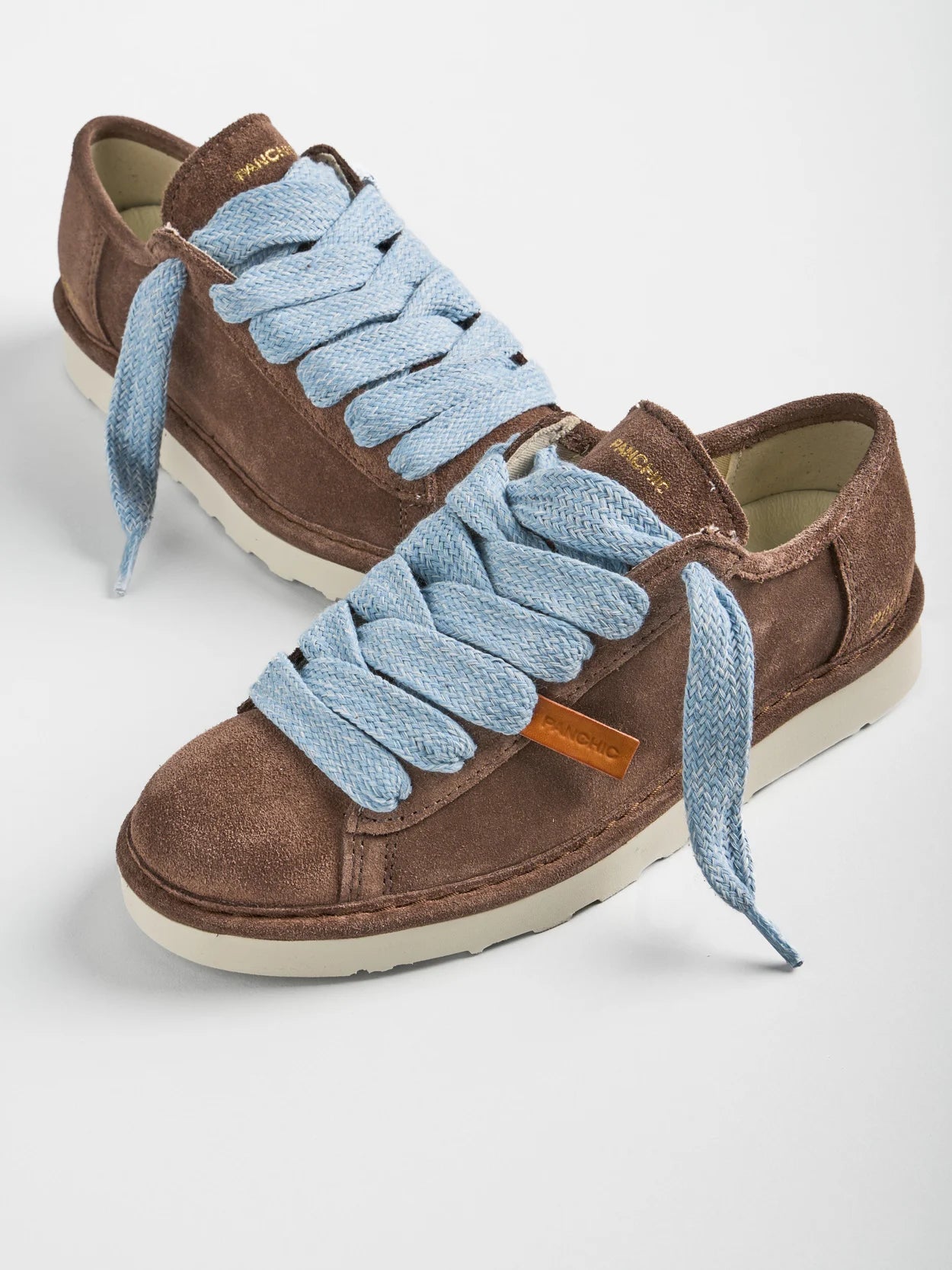 PANCHIC P001 LACE UP SHOE SUEDE BROWN