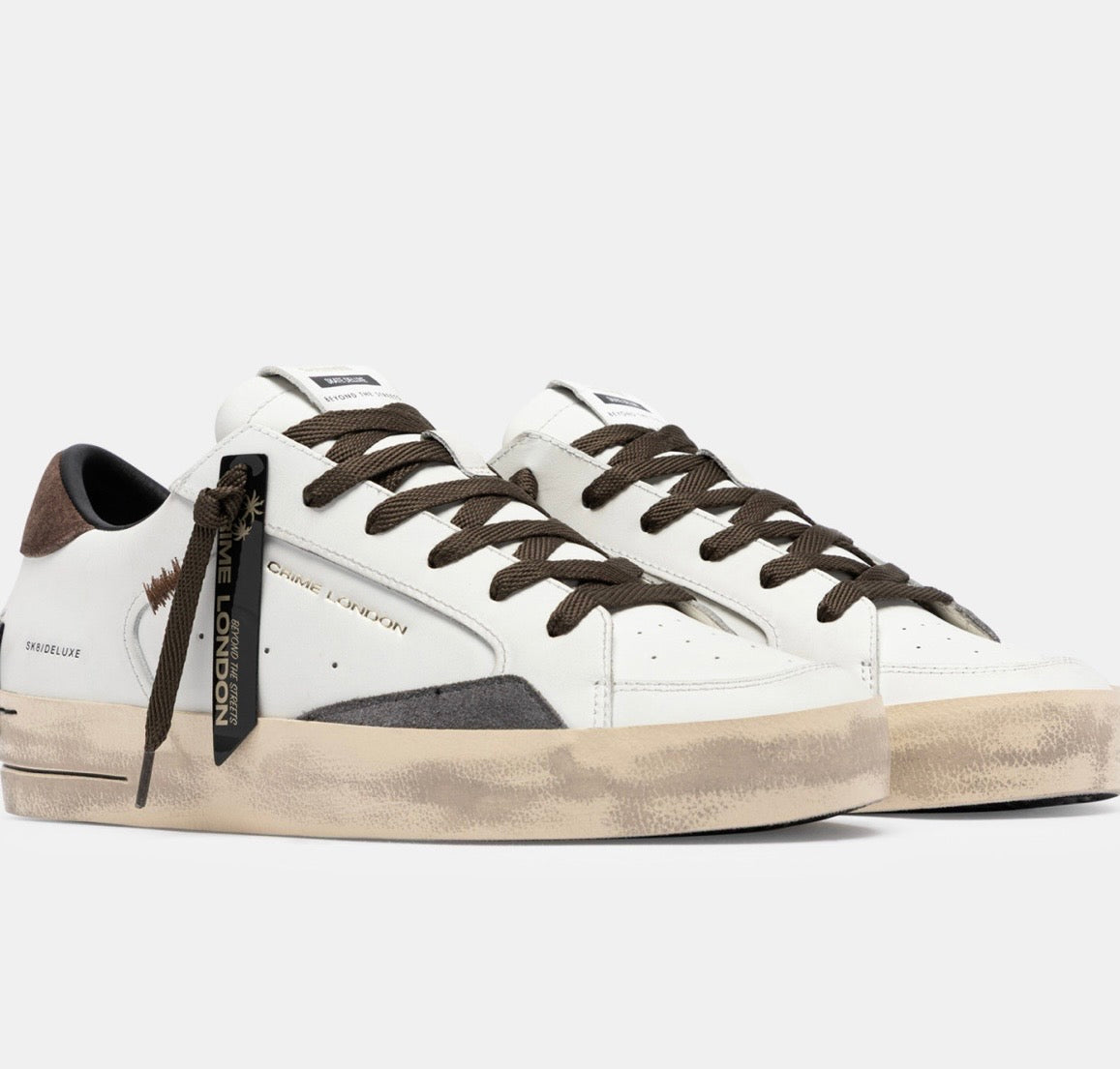 CRIME LONDON SNEAKER SKATE OAK SMOKE 10109AA9