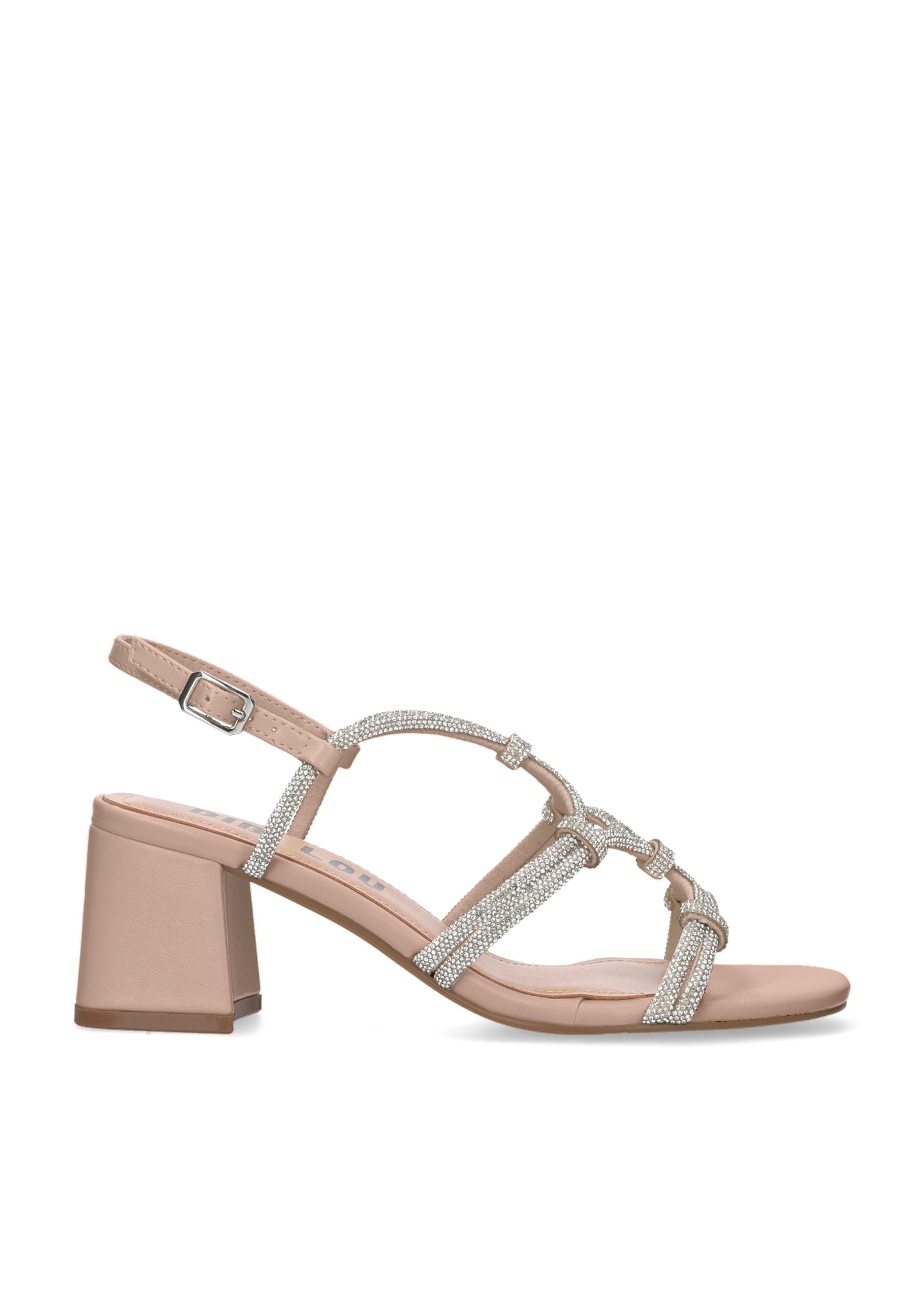 BIBILOU SANDALO INTRECCIATO PIETRE TACCO 60 NUDE 958Z00HG