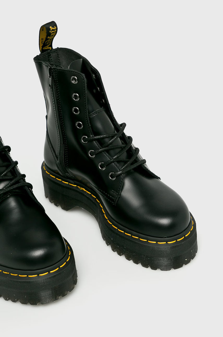 DR. MARTENS JADON BLACK POLISHED SMOOTH