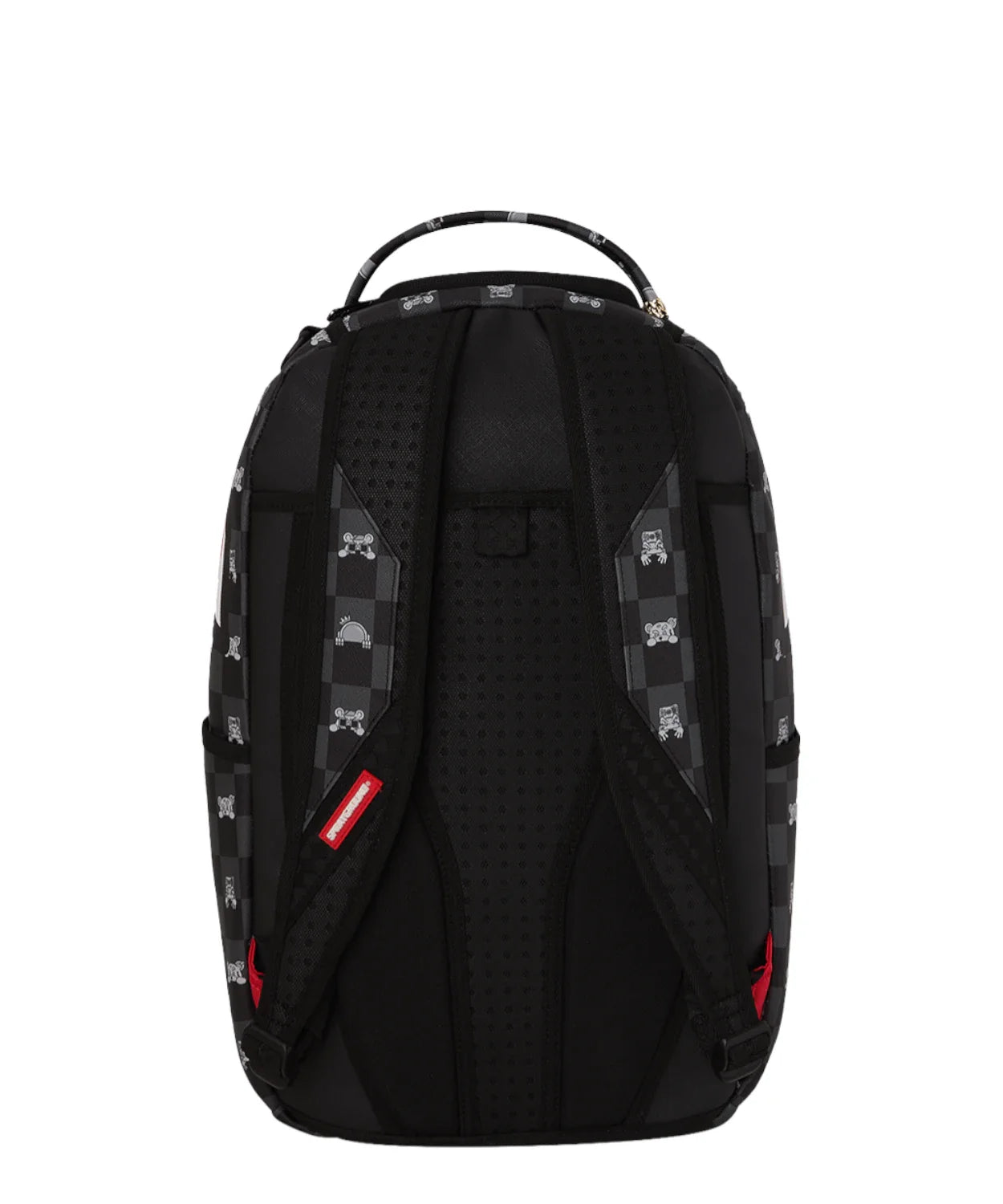 Sprayground ZAINO GRAY PEEKING CHARACTER CHECK BACKPACK