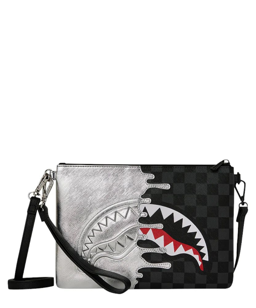 Sprayground POCHETTE SILVER SIDE DRIP CROSSOVER CLUTCH