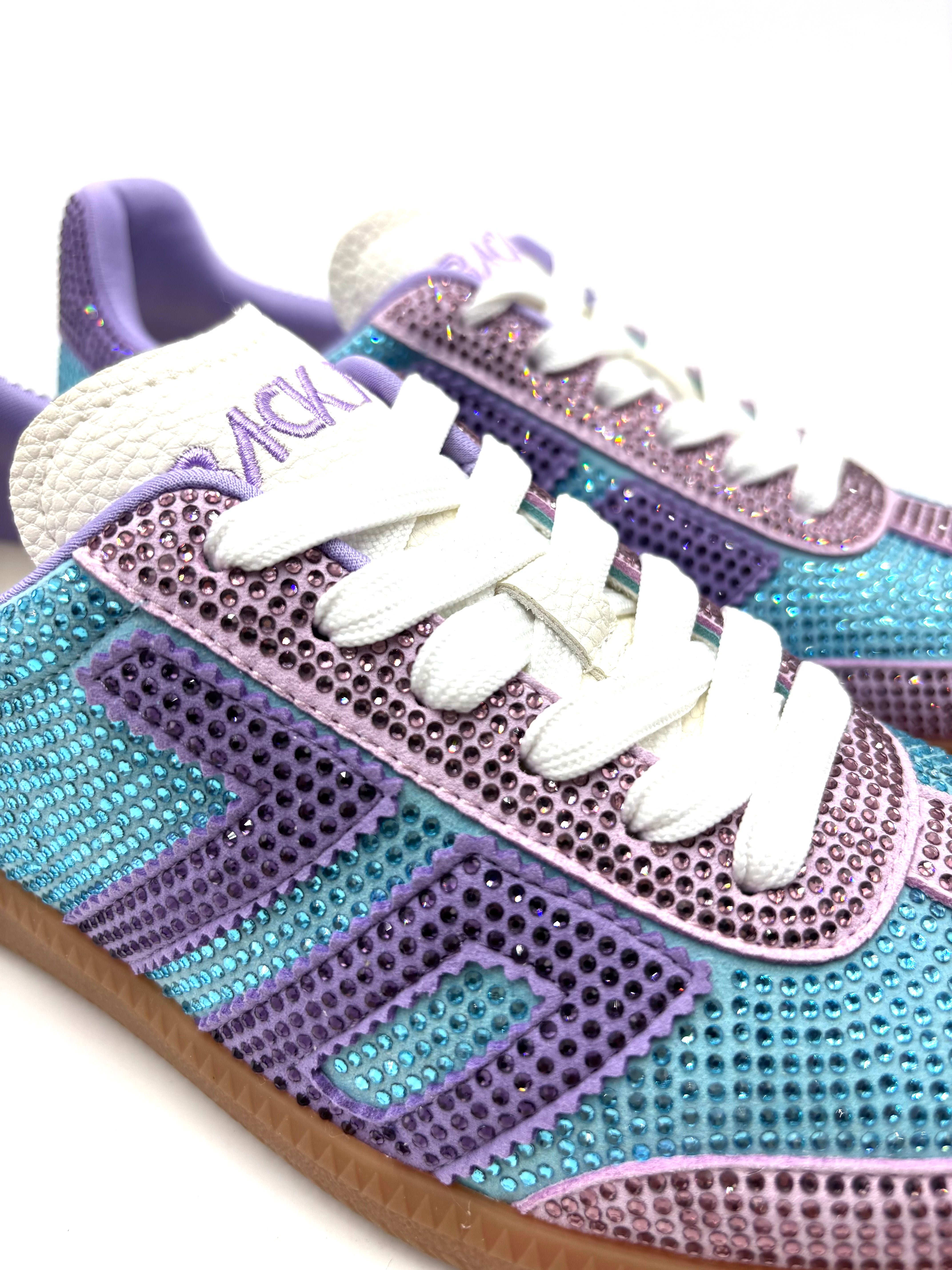 BACK70 SNEAKER GLAM STRASS SIRIO SKY LILAC PURPLE