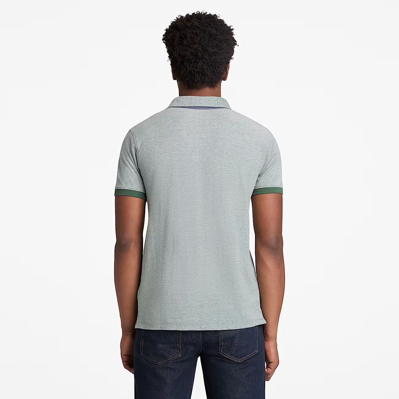 TIMBERLAND POLO MANICA CORTA OXFORD VERDE