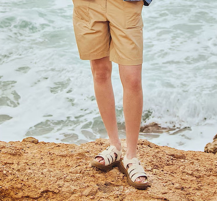 TIMBERLAND clairemont way fisherman sandal natural nubuck