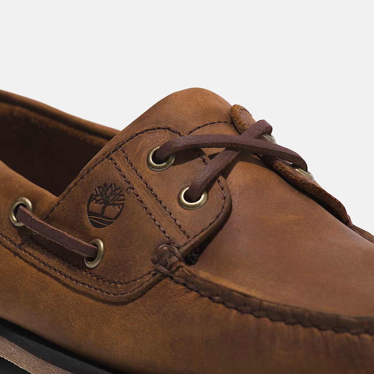 TIMBERLAND VELA CLASSIC BOAT SHOE MEDIUM BROWN FULL GRAIN