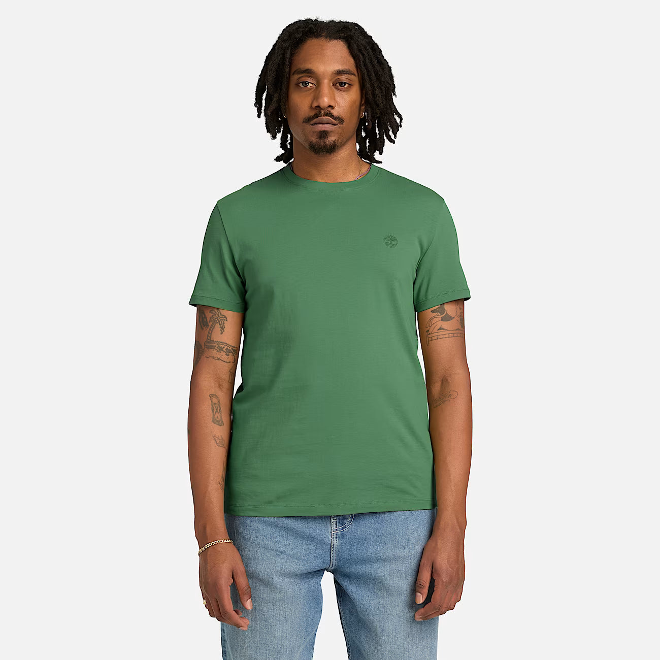 TIMBERLAND T-SHIRT MANICA CORTA LOGO CUORE VERDE