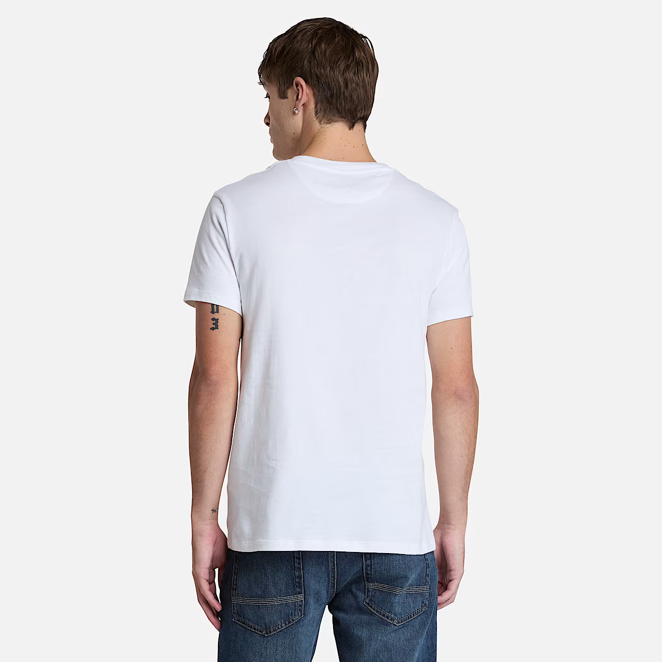 TIMBERLAND T-SHIRT MANICA CORTA LOGO CUORE BIANCO