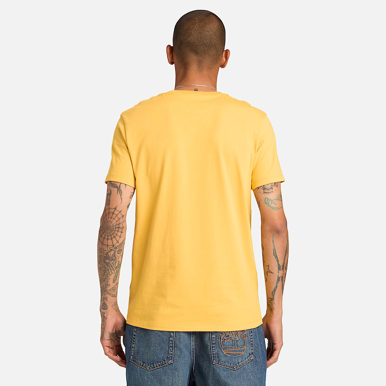 TIMBERLAND T-SHIRT MANICA CORTA LOGO CUORE GIALLO