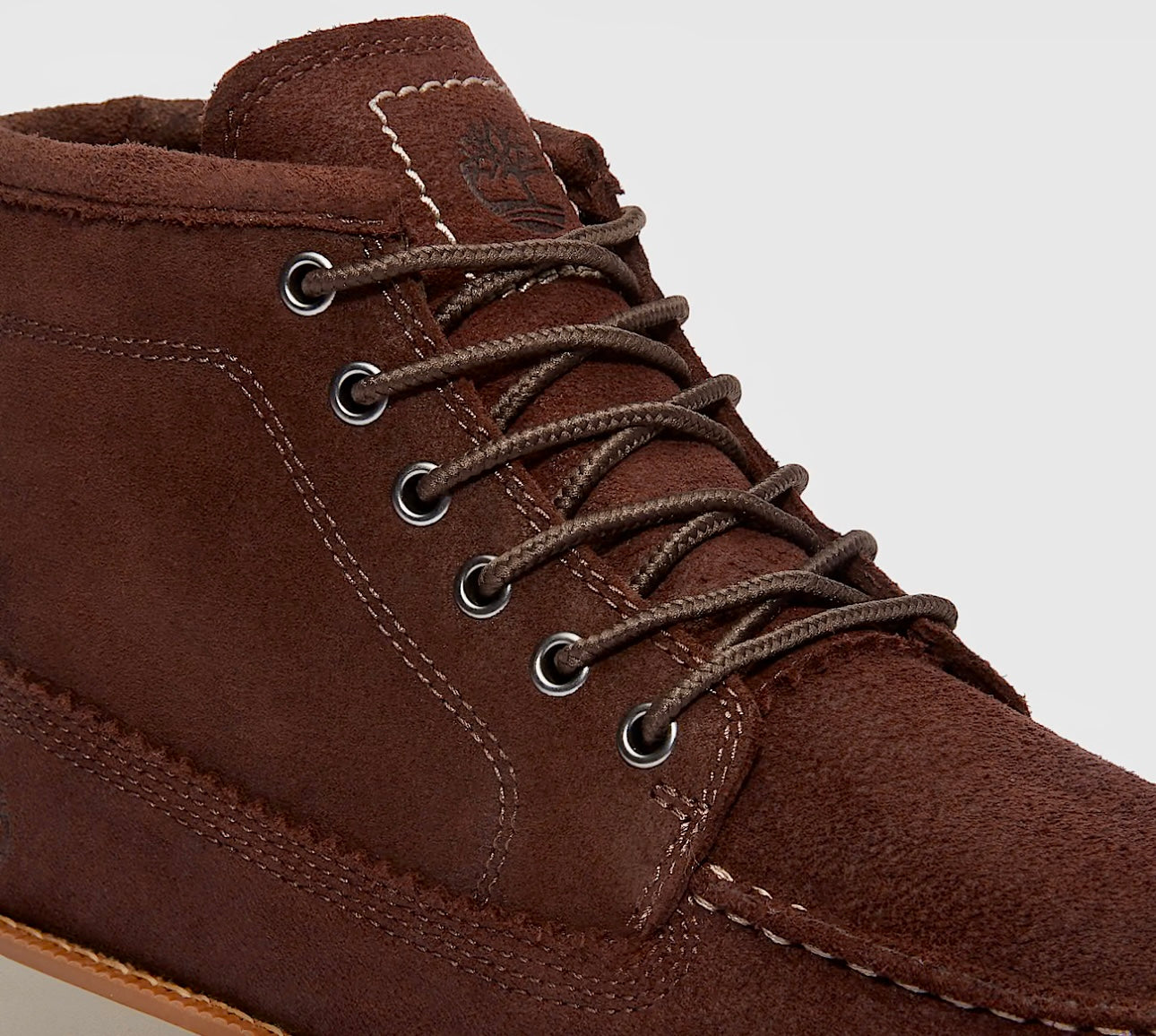 TIMBERLAND BRITTON MILLS MID LACE UP BOOT DARK BROWN SUEDE