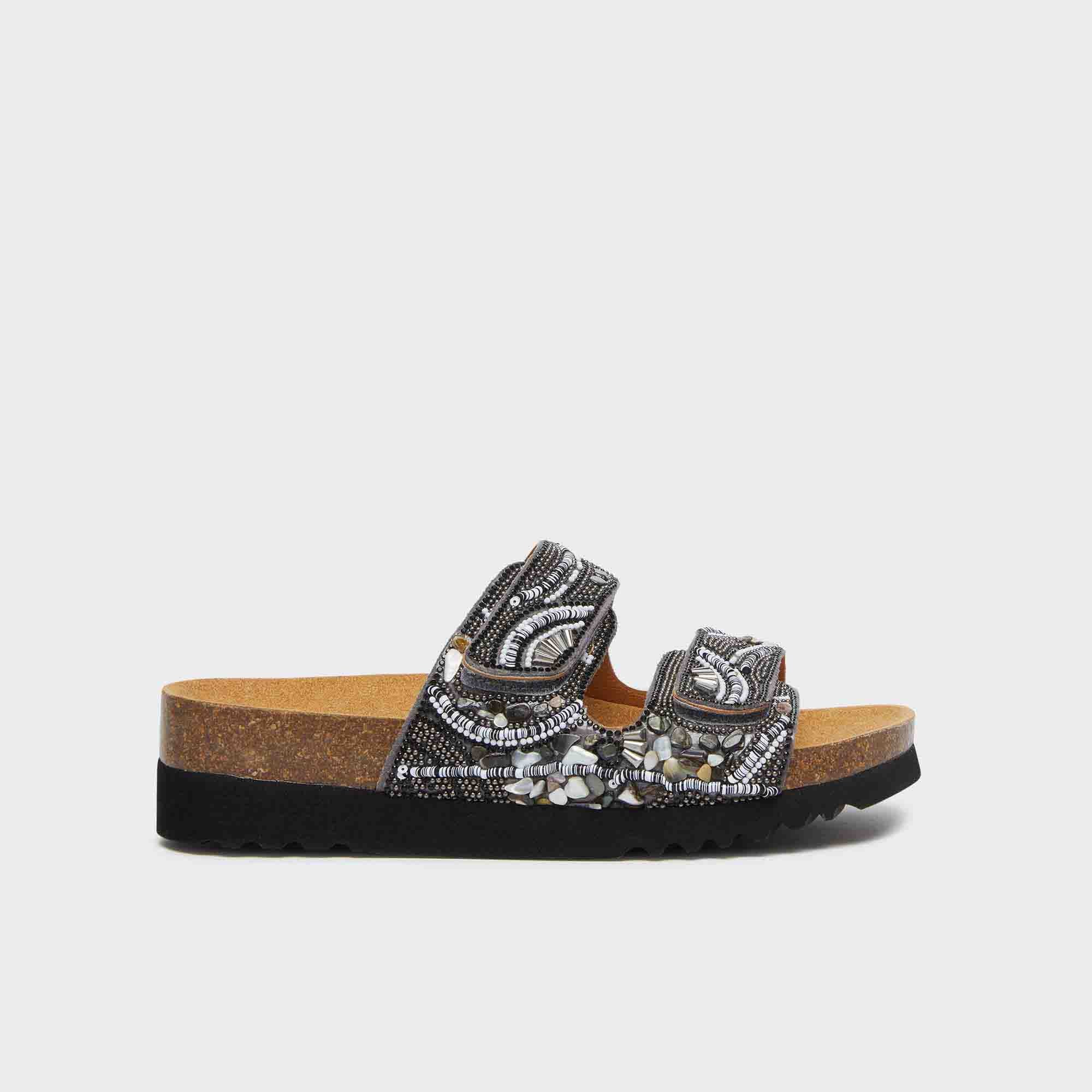 SCHOLL LISBOA 2 STRAPS NERO