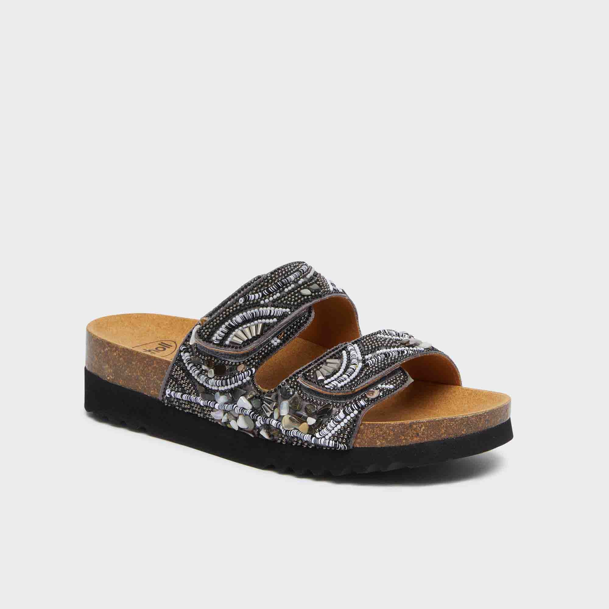 SCHOLL LISBOA 2 STRAPS NERO