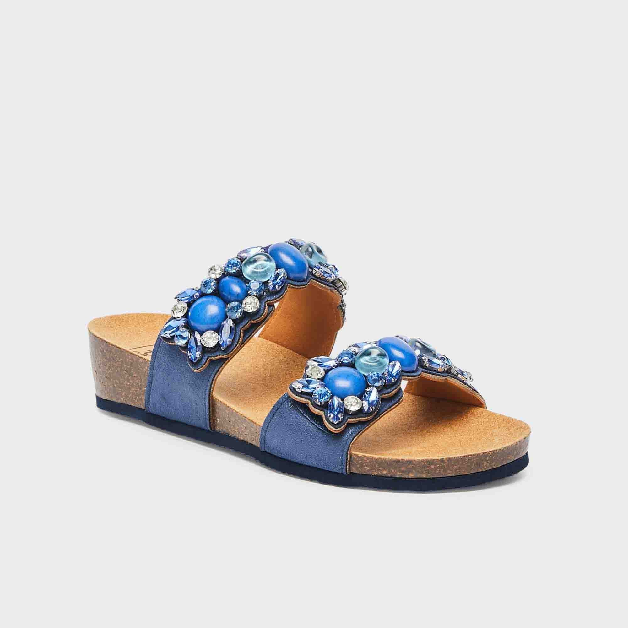 SCHOLL PALAU 2 STRAPS BLU