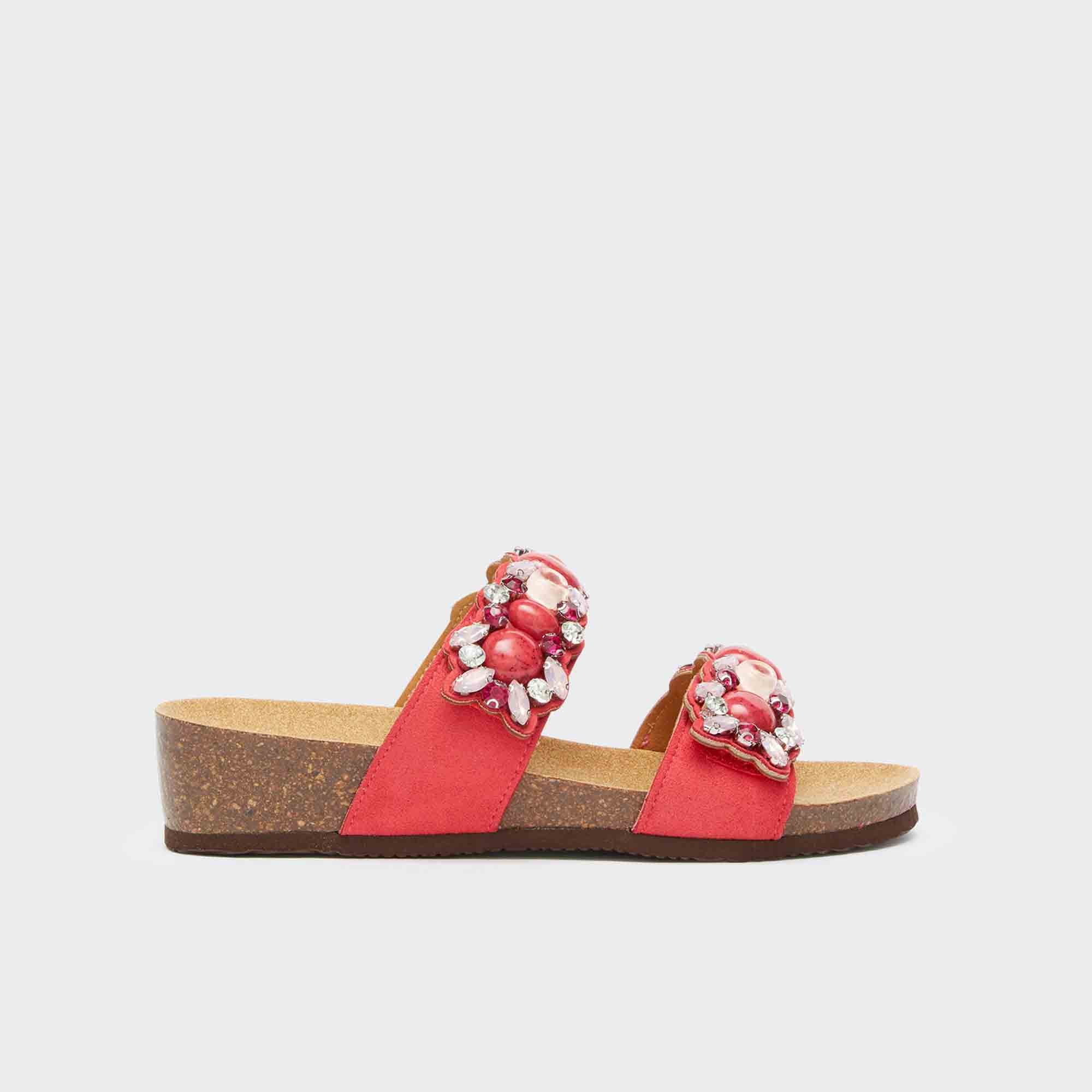 SCHOLL PALAU 2 STRAPS ROSSO