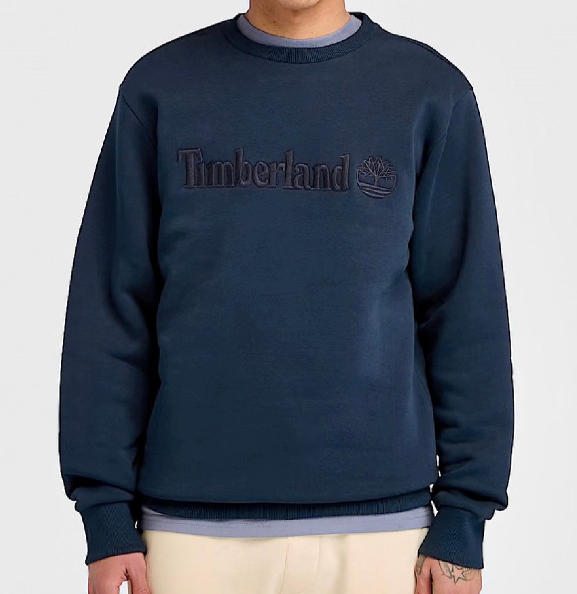 TIMBERLAND FELPA GIRO COLLO HAMPTHON CREW NECK DARK SAPPHIRE