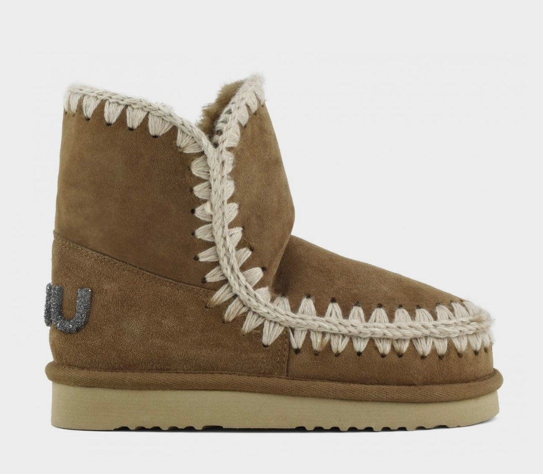 MOU ESKIMO 18 GLITTER LOGO COG NOCCIOLA