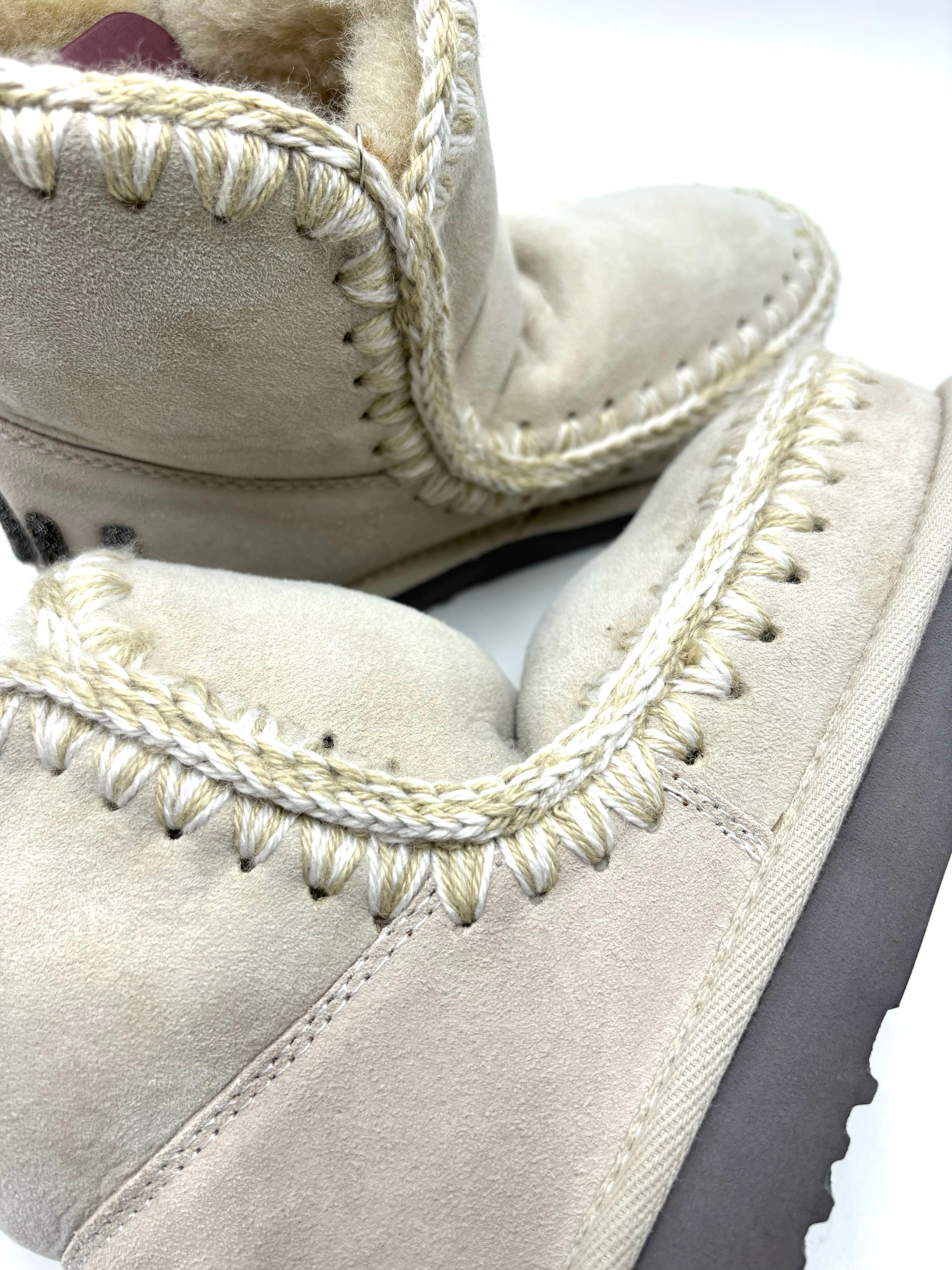 MOU ESKIMO 18 GLITTER LOGO CHLK BIANCO SPORCO