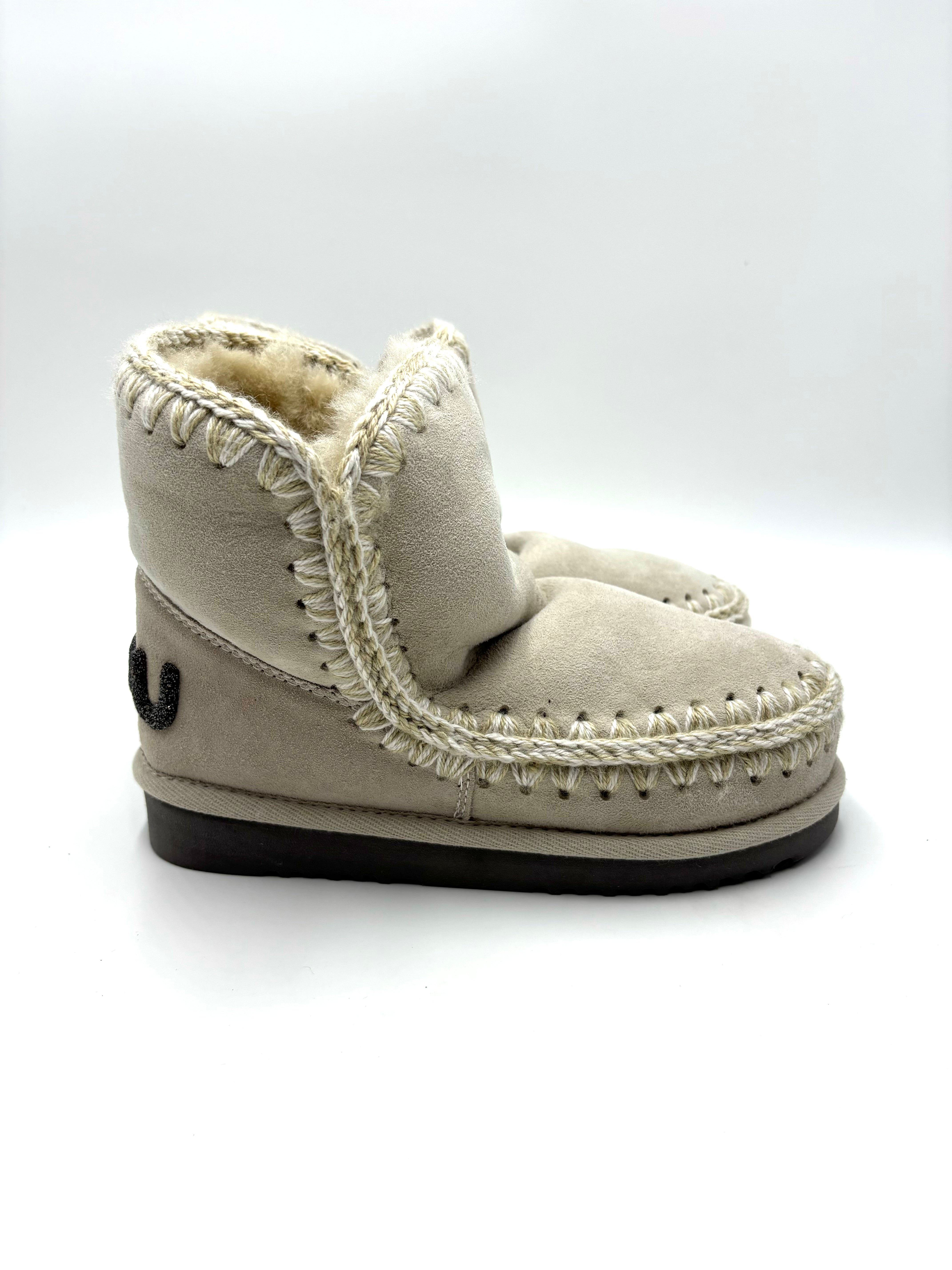 MOU ESKIMO 18 GLITTER LOGO CHLK BIANCO SPORCO