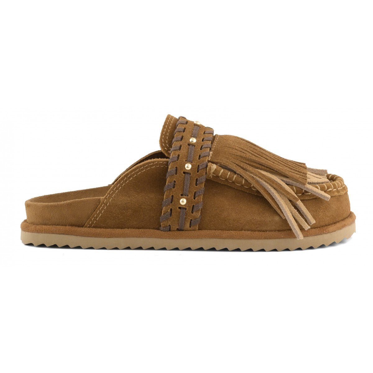 COLORS OF CALIFORNIA SLOFIW Sabot in pelle scamosciata TAN