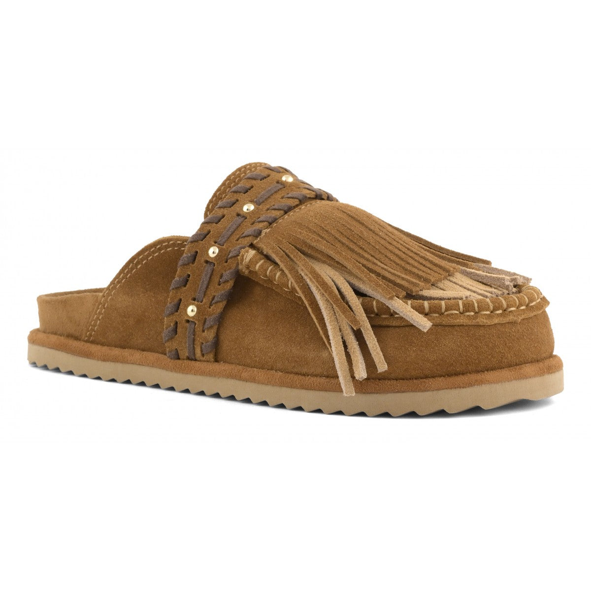 COLORS OF CALIFORNIA SLOFIW Sabot in pelle scamosciata TAN