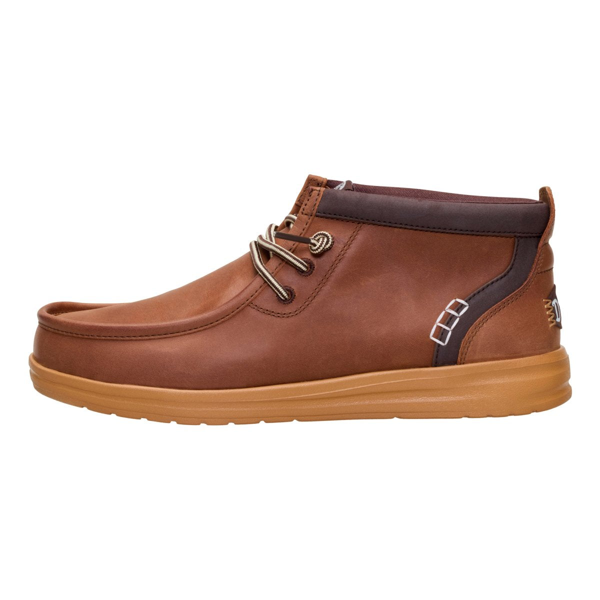 DUDE 45161 WALLY MID GRIPR LEATHER ROBE BROWN MOLE BROWN