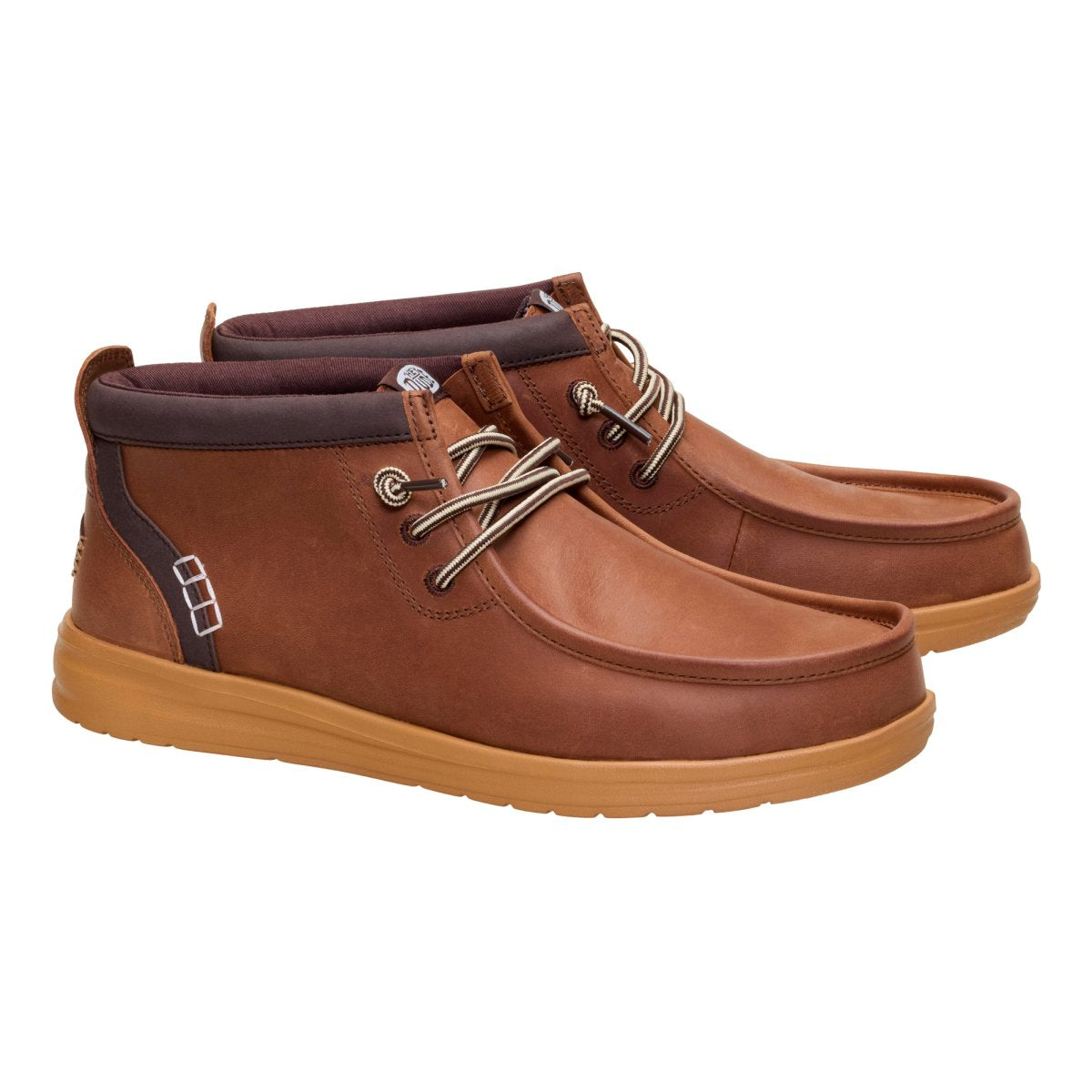 DUDE 45161 WALLY MID GRIPR LEATHER ROBE BROWN MOLE BROWN