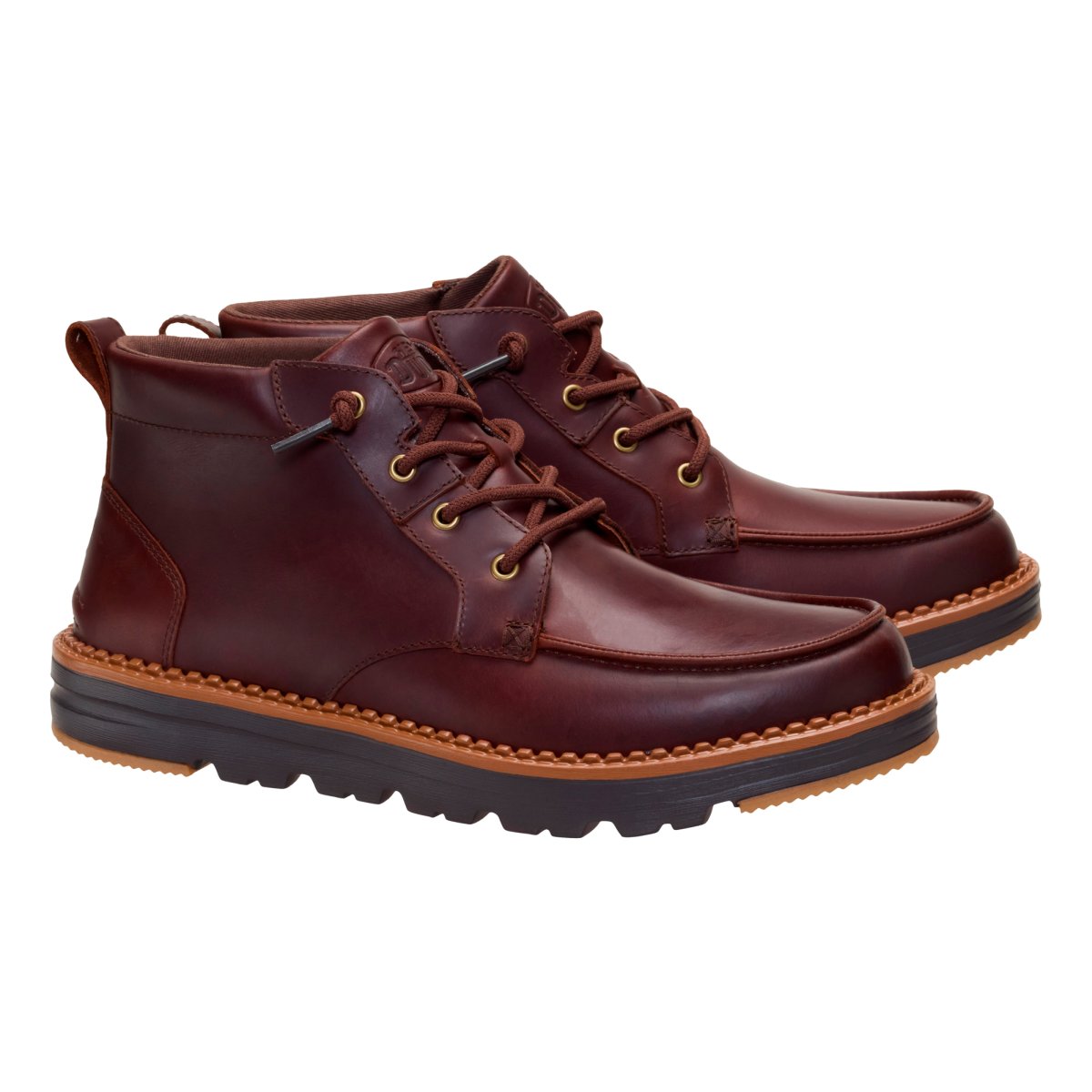 DUDE 45878 FLINT BOOT LEATHER ARGAN OIL CHOCOLATE TORTE