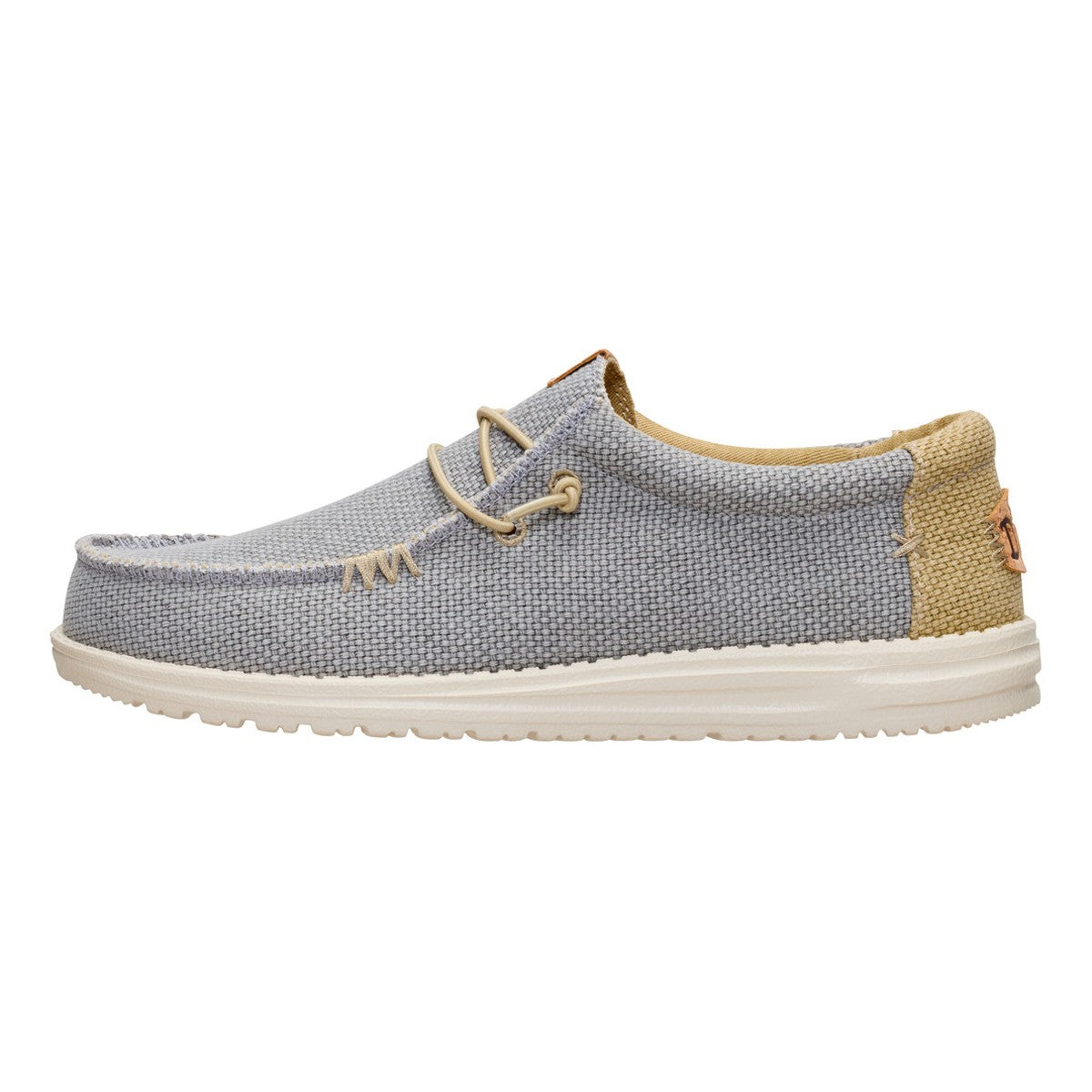 DUDE WALLY BRAIDED FLANNEL GREY OLIVE GREY
