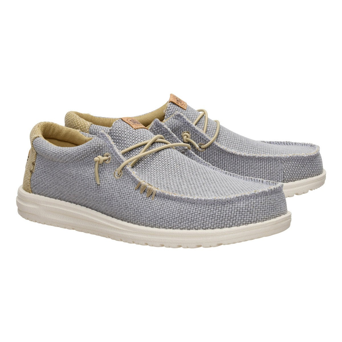 DUDE WALLY BRAIDED FLANNEL GREY OLIVE GREY