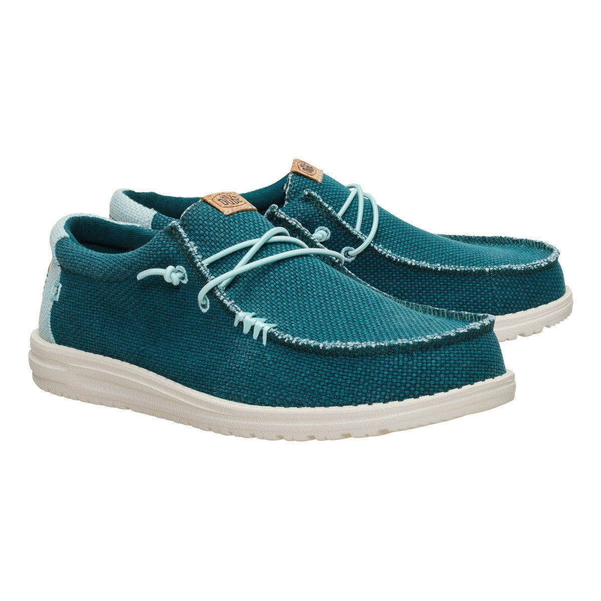 DUDE WALLY BRAIDED DEEP GREEN HARBOR GREY