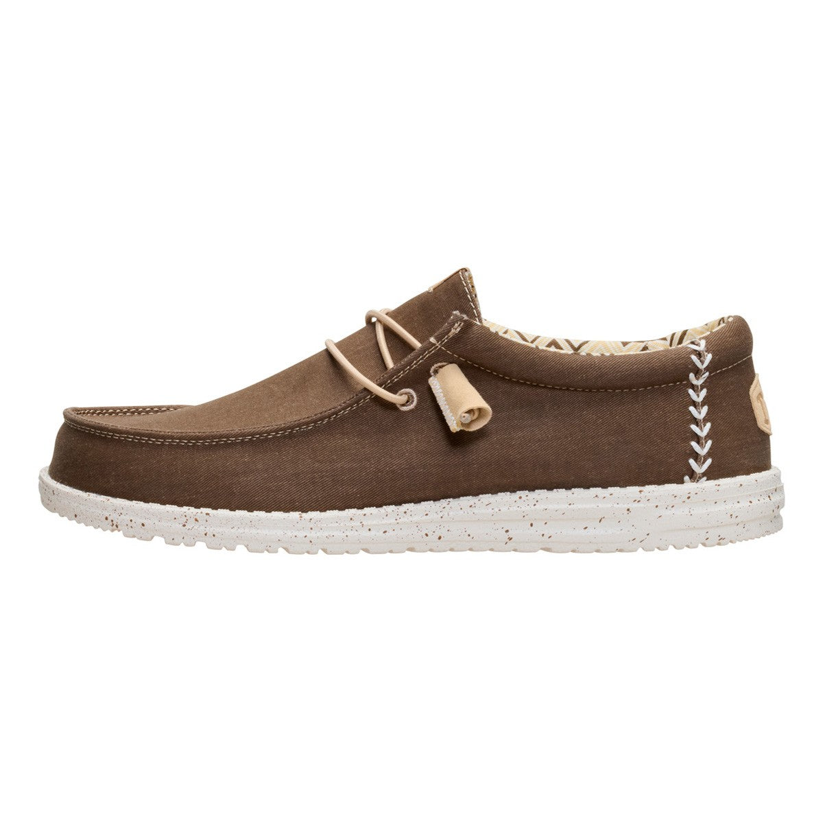 DUDE WALLY STRETCH CANVAS TEAK BROWN