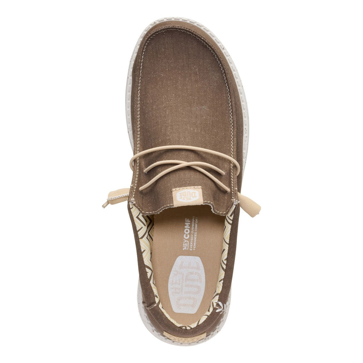 DUDE WALLY STRETCH CANVAS TEAK BROWN