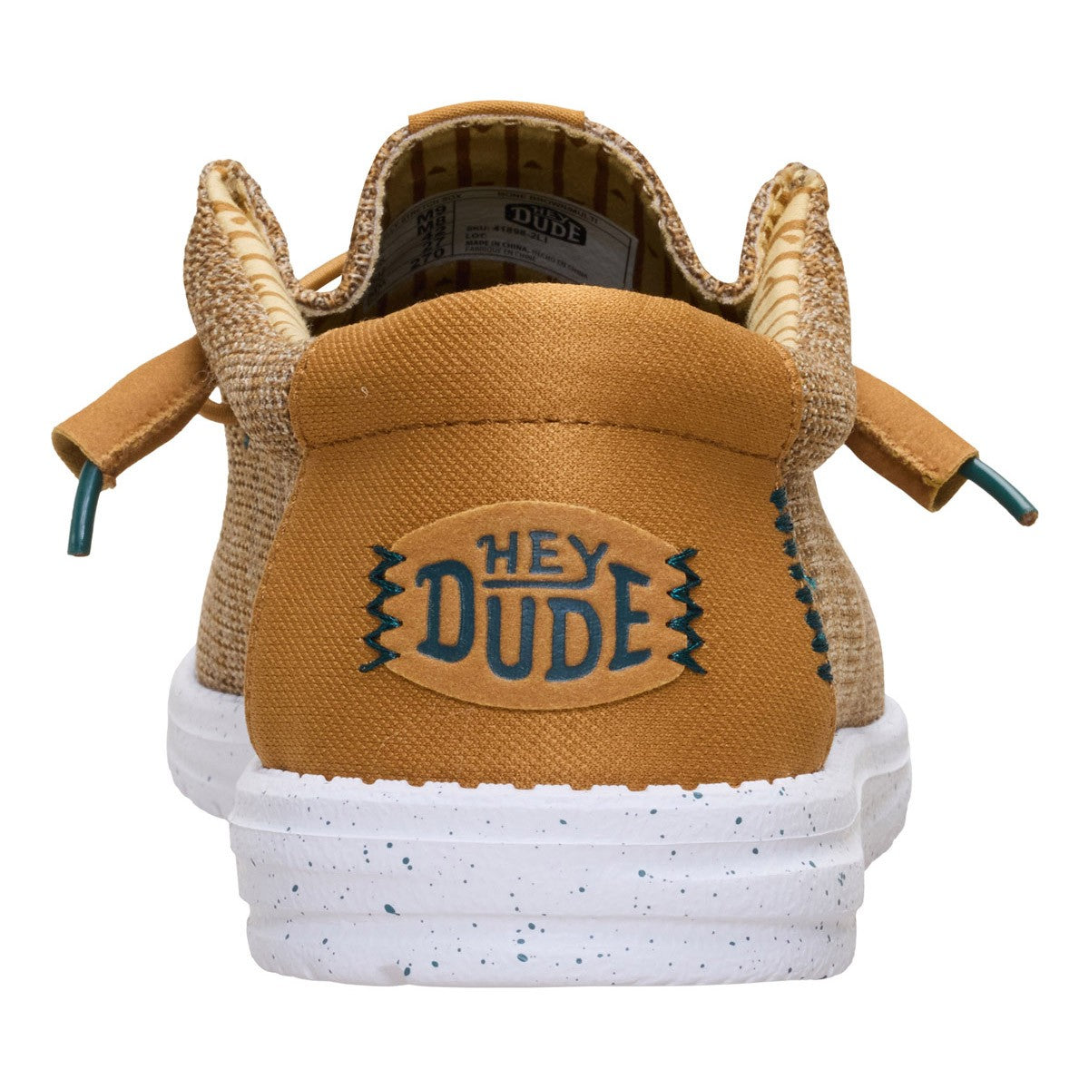 DUDE WALLY STRETCH SOX BONE BROWN MULTI