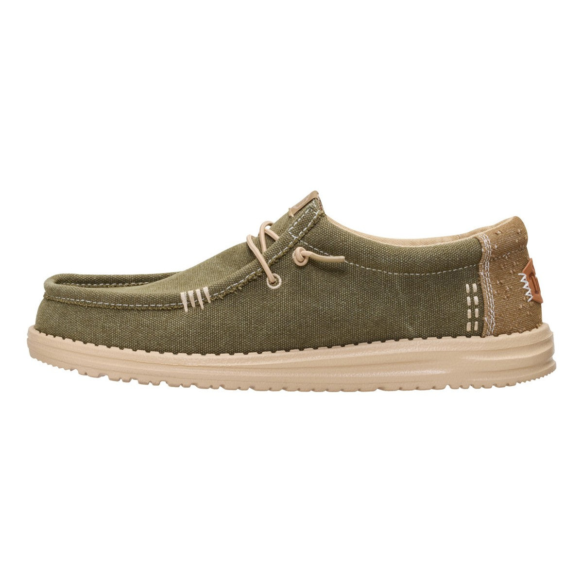 DUDE WALLY WORK WEAR DUSKY GREEN IRISH CREAM