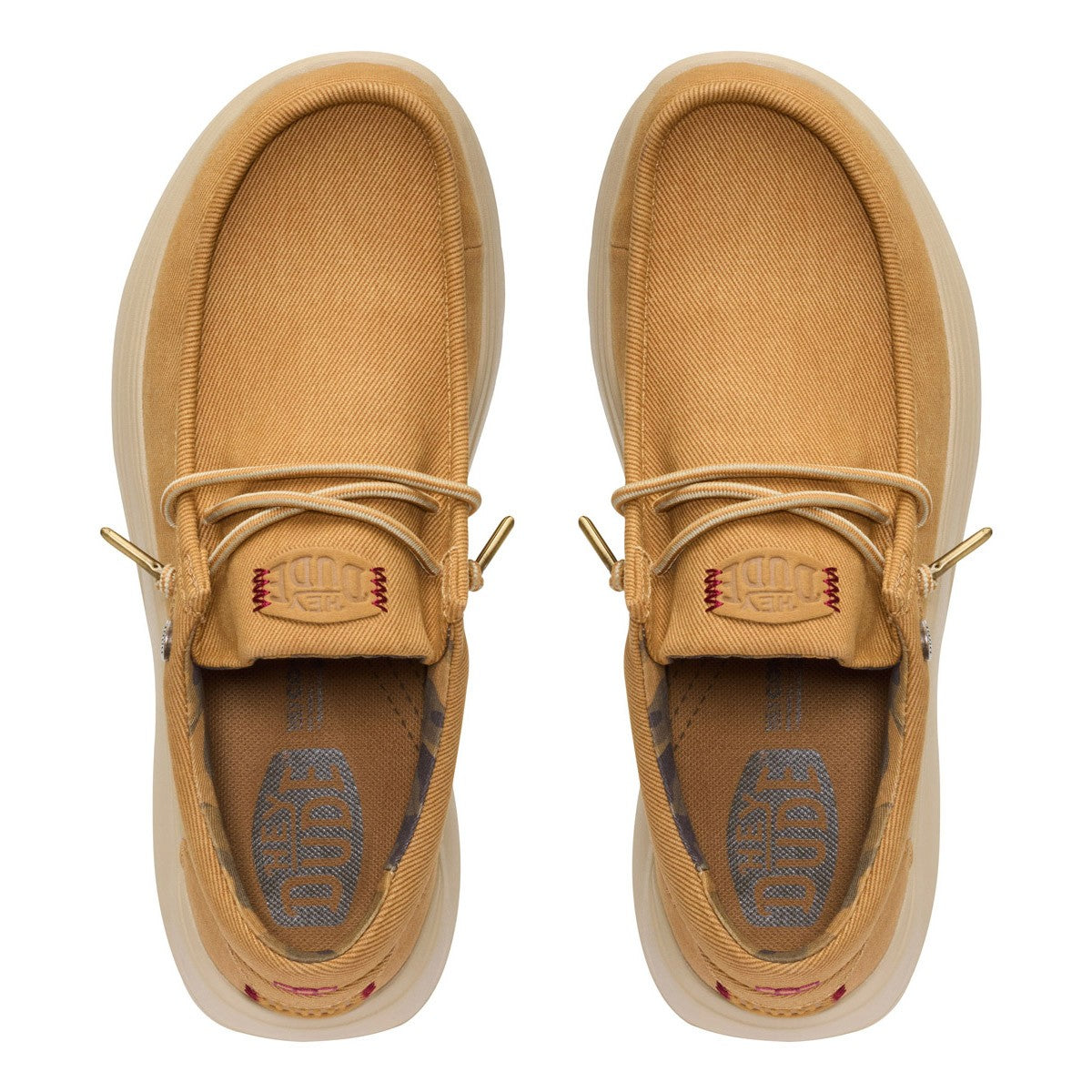 DUDE WALLY COMF WORN TWILL BONE BROWN OLIVE GREY