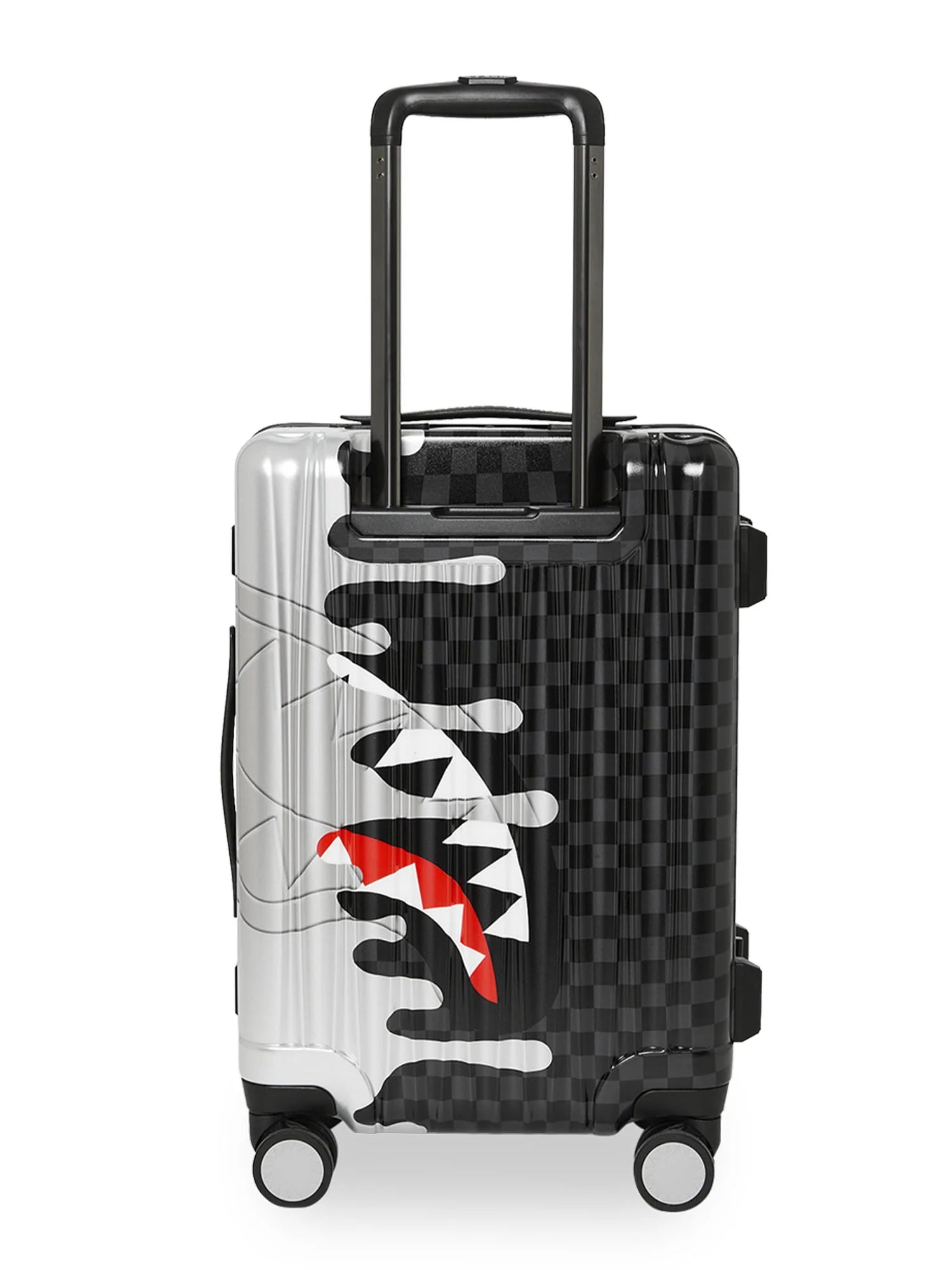 SPRAYGROUND TROLLEY SILVER SIDE DRIP CARRY ON LUGGAGE
