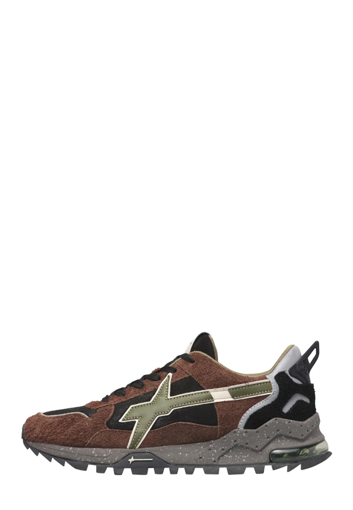 W6YZ BREEZE PEPPER SOLE DARK BROWN BLACK