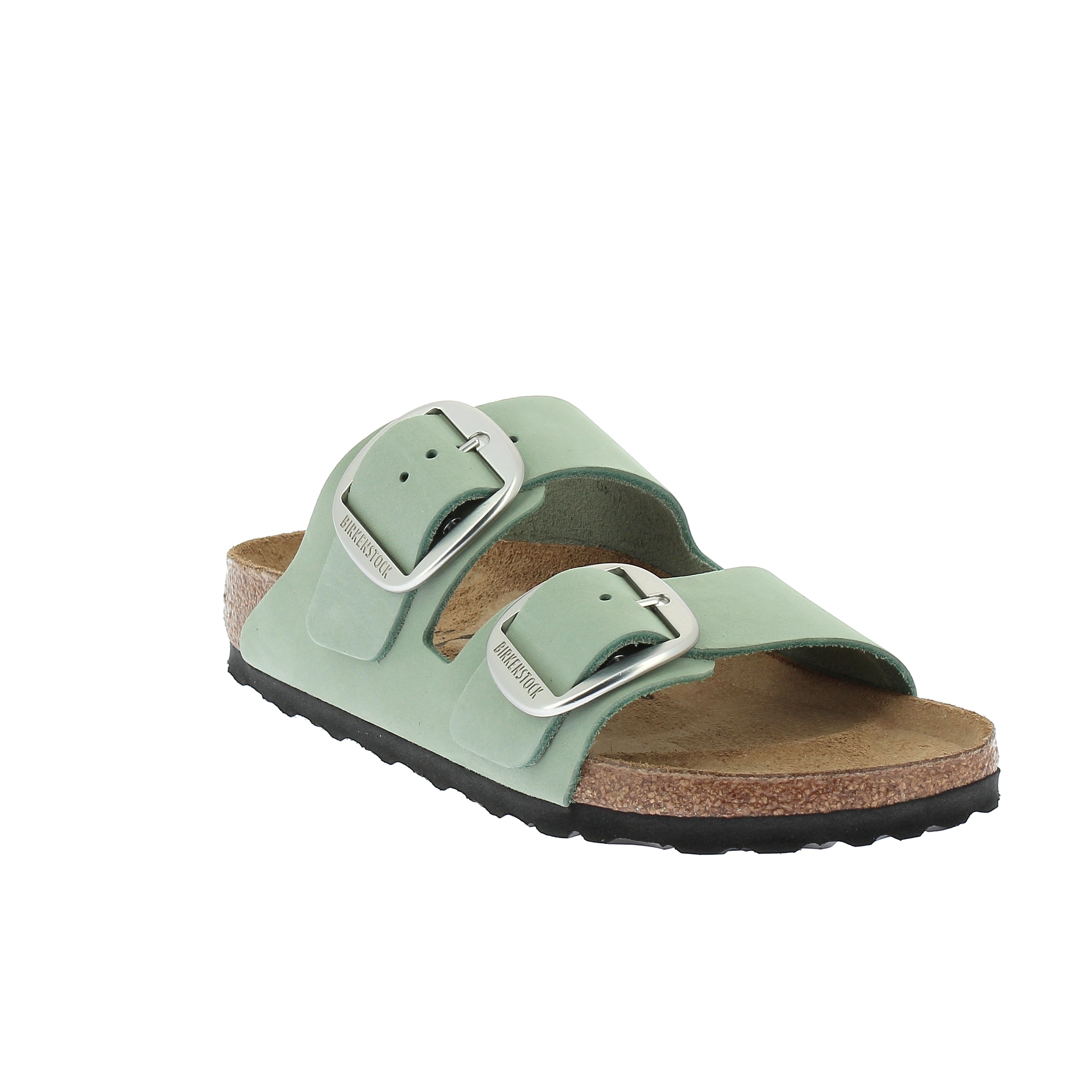BIRKENSTOCK ARIZONA BIG BUCKLE PURE SAGE NUBUCK LEATHER